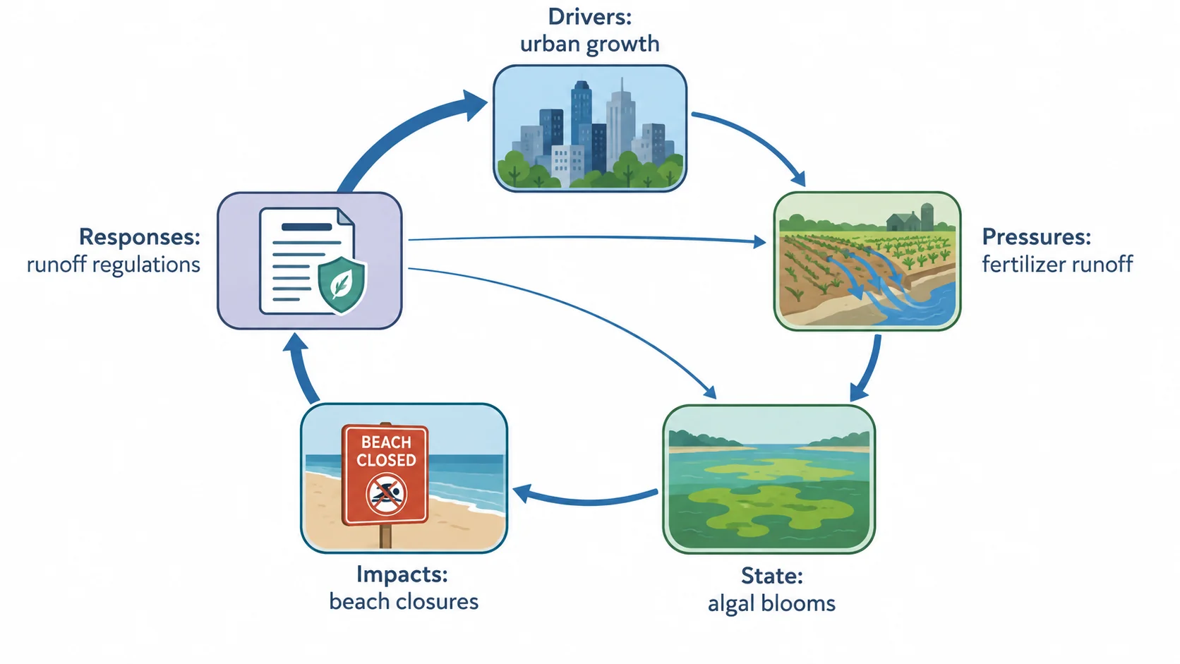 Conceptual framework example: DPSIR for environmental science research