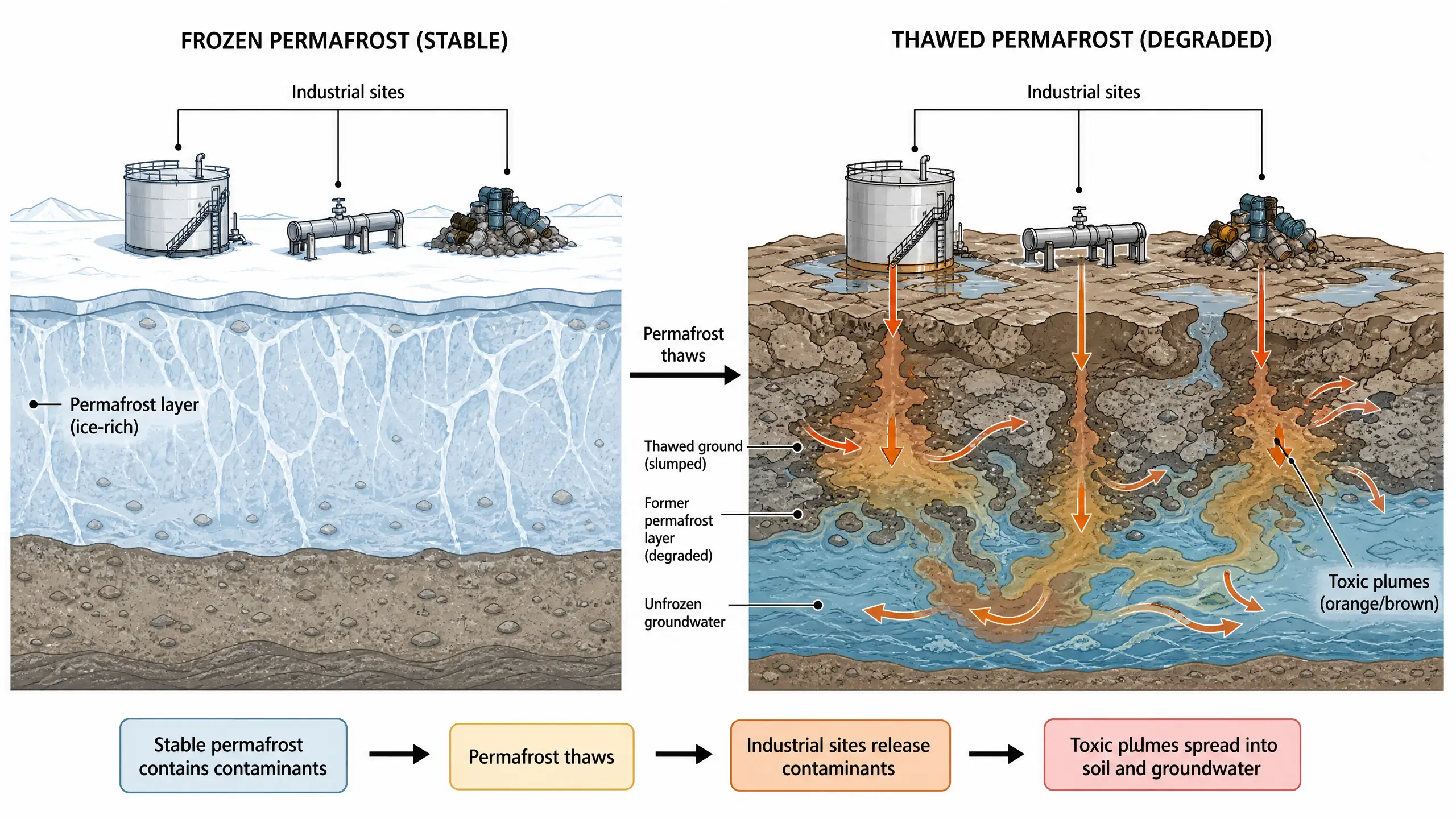 Graphical abstract example: Permafrost and pollution